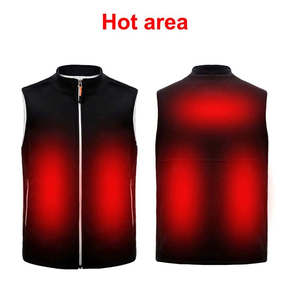 

Drop ship 2019 Outdoor Men Electric Heated Vest USB Heating Vest Winter Thermal Polyester Camping Hiking Warm Hunting Jacket