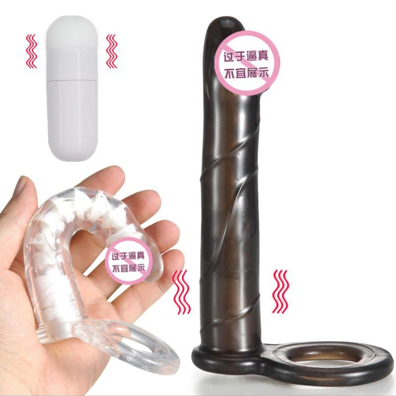 Double Penetration Vibrator Sex Toys Penis Strapon Dildo Strap on Penis Anal Plug for Man Adult Sex Toys for Beginner