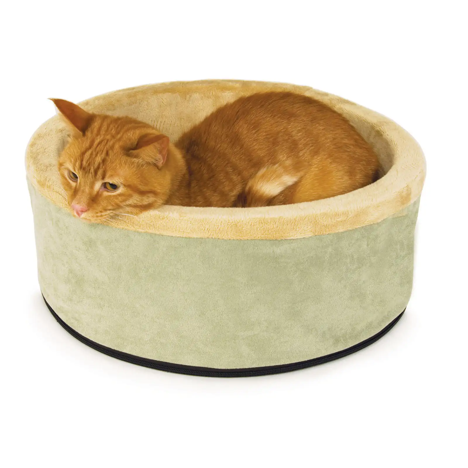 

HMTX Thermo Kitty Pet Cat Bed, Green