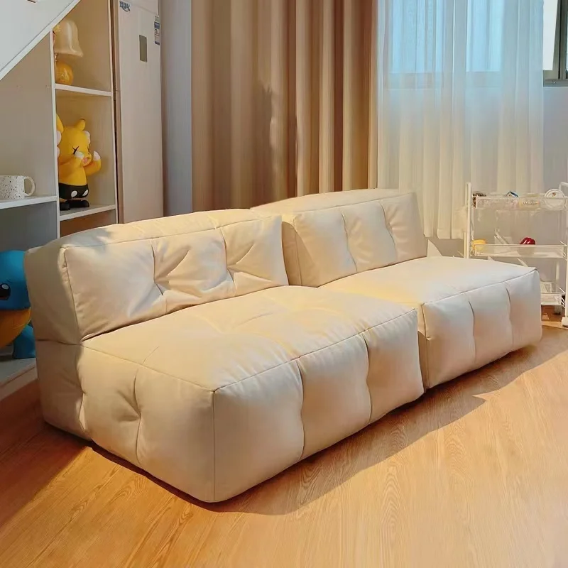 

Tatami Bean Curd Couch Recliner Floor Seat Armchair Lazy Sofa Corner Comfy Sectional Sofa for Small Apartment