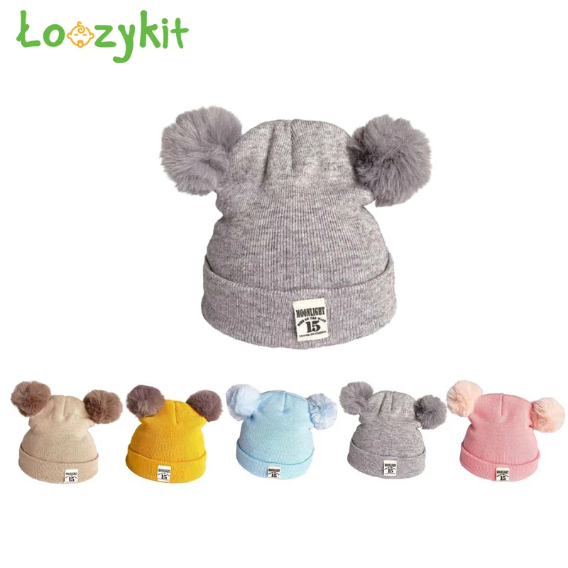 

Knitted Kids Beanie Cap Infant Baby Boy Girl Hat Warm Children Baby Autumn Winter Girls Hat For Kids Toddler Bonnet Enfant Warm