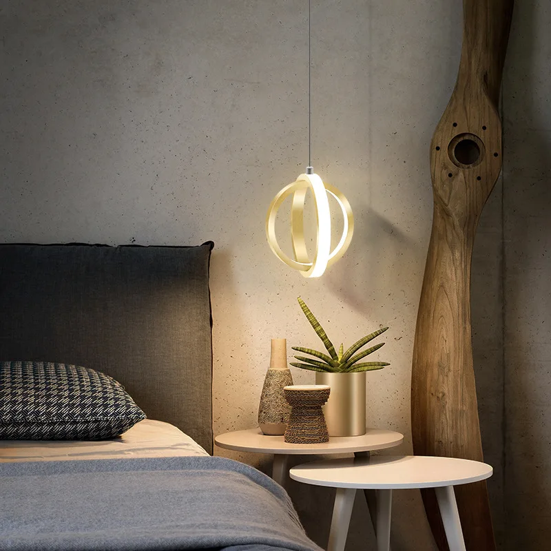 

Modern LED Pendant Light Creative Lamp Bedroom Bedside Hanging Lamp Study Dining Room Home Indoor chandelier Wall Sconce Fixture