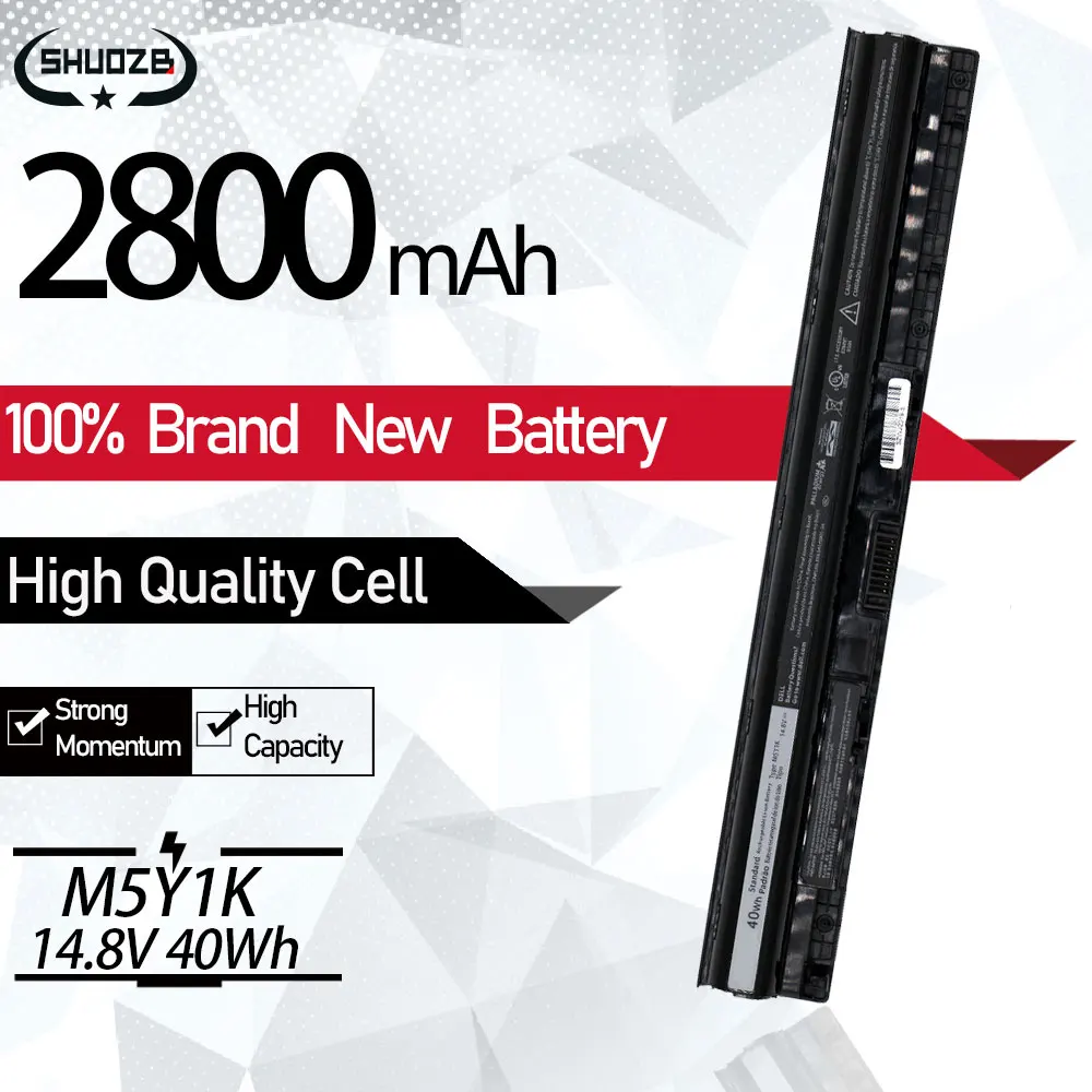 Аккумулятор M5Y1K для Dell Vostro 15-3558 3559 3568 5551 14-3468 5558 3560 3570 N3451 N3452 N3458 N3551 N5455 17-5759 17-5755 17-5758