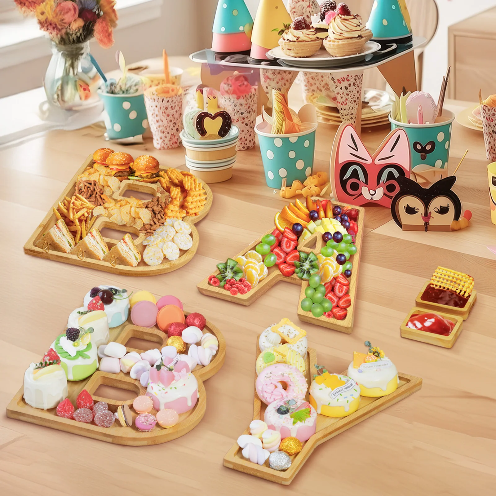 Деревянные Доски С Алфавитом Заполняемый Поднос Для Еды Доска Сыра Детское