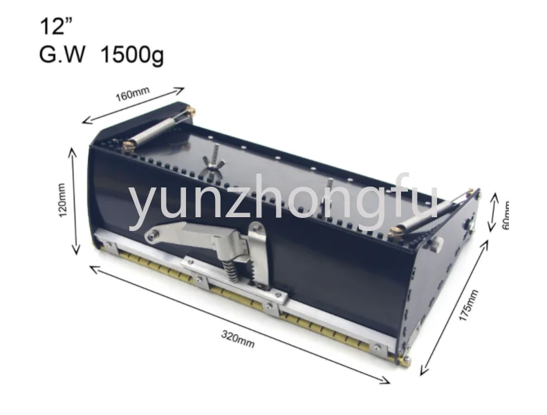 

8" 10" 12" Drywall Flat Finishing Box Handle Professional Grade Quick Clean Drywall Wallboard Rodless