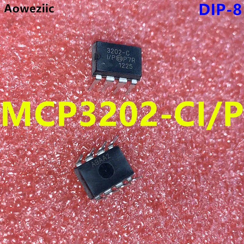 MCP3202-CI/P DIP-8 2,7 V двухканальный 12-битный A/D конвертер с фотоэлементами