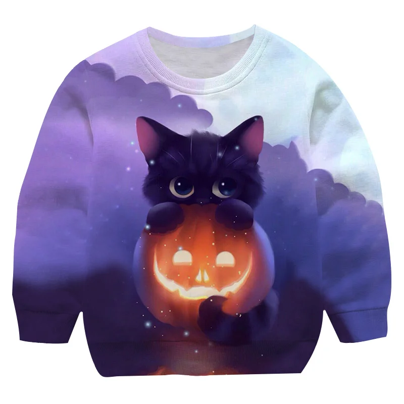 

Kids Boys Children Cute Girls Animal Cat Sweatshirt Casual Fashion Teenage Children's Boy's Cute Animal Cat Outerwear Outfit