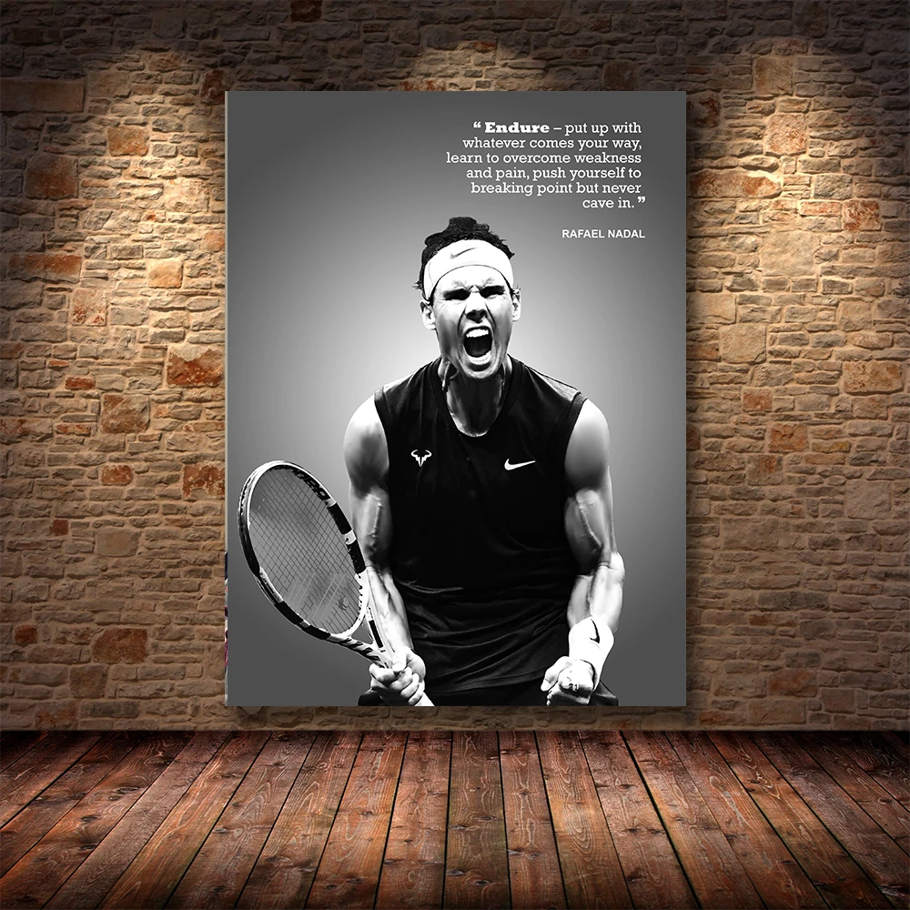 Тканевый постер Rafa Надаль для тенниса художественные принты подарок детей