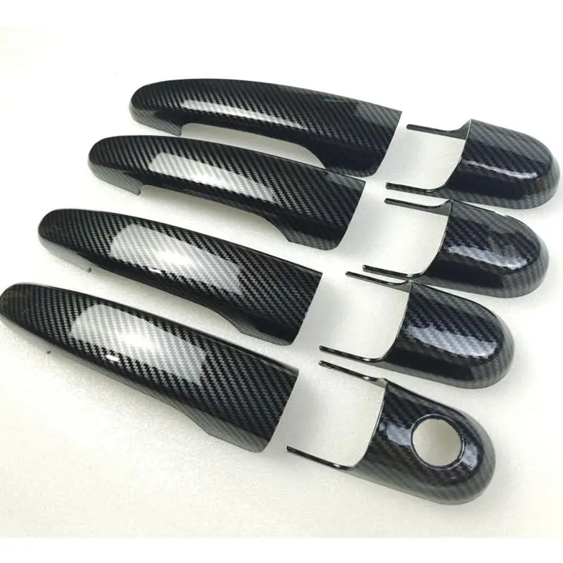 

Для Hyundai Tucson 2004 2005 2006 2007 2008 2009 2010 автомобильные аксессуары крышка дверной ручки отделка имитация углеродного волокна