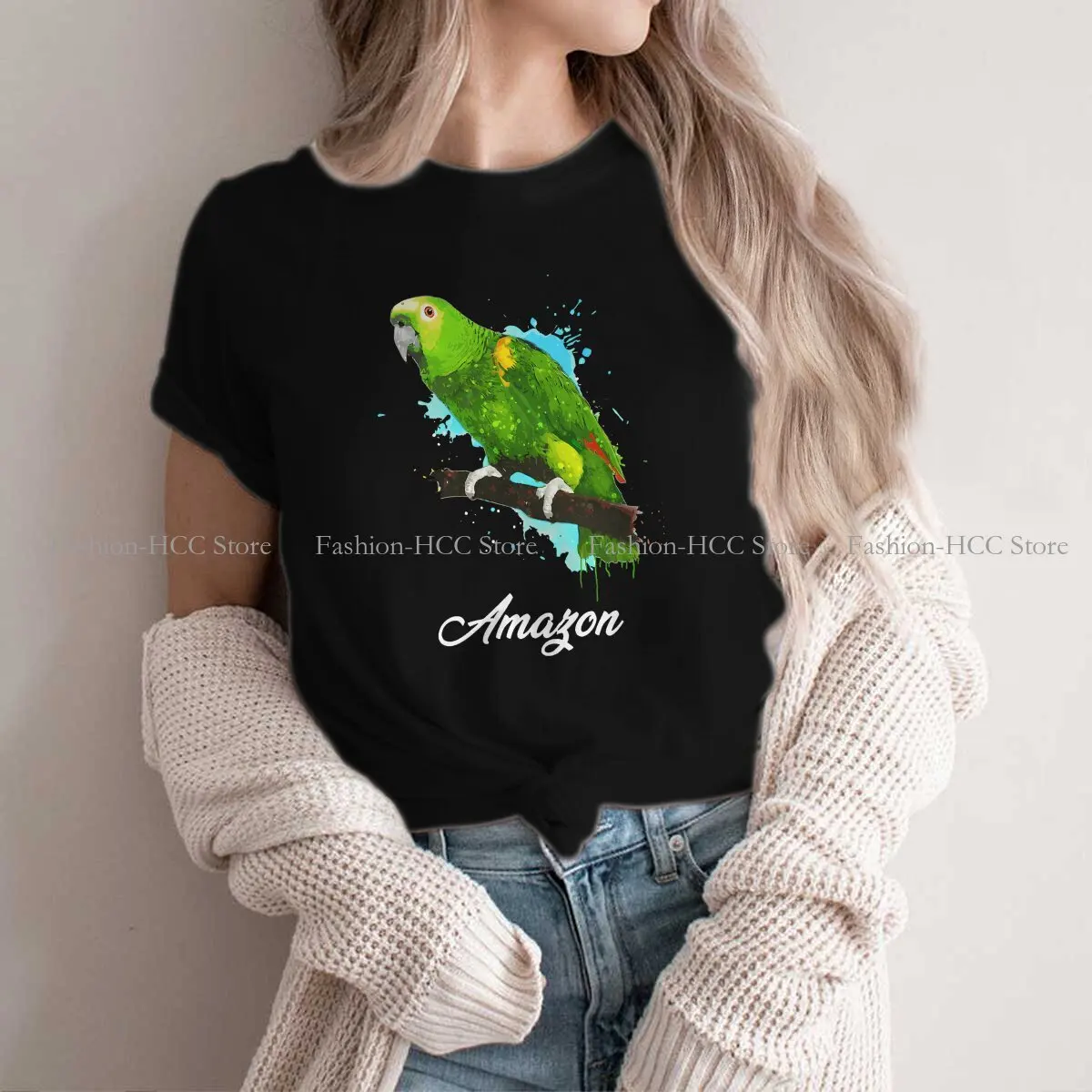 Классическая женская футболка из полиэстера с акварелью новый дизайн