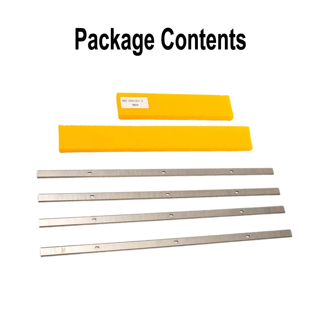4 шт. 333x12x1 5 мм строгальные ножи с двойным лезвием инструмент для резки древесины