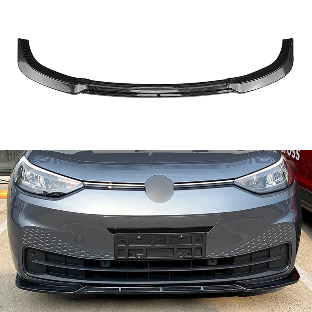 

Черный Автомобильный передний бампер, спойлер, диффузор, разветвители, комплект кузова, фартуки, защитная накладка, подходит для Volkswagen ID.3 2019...