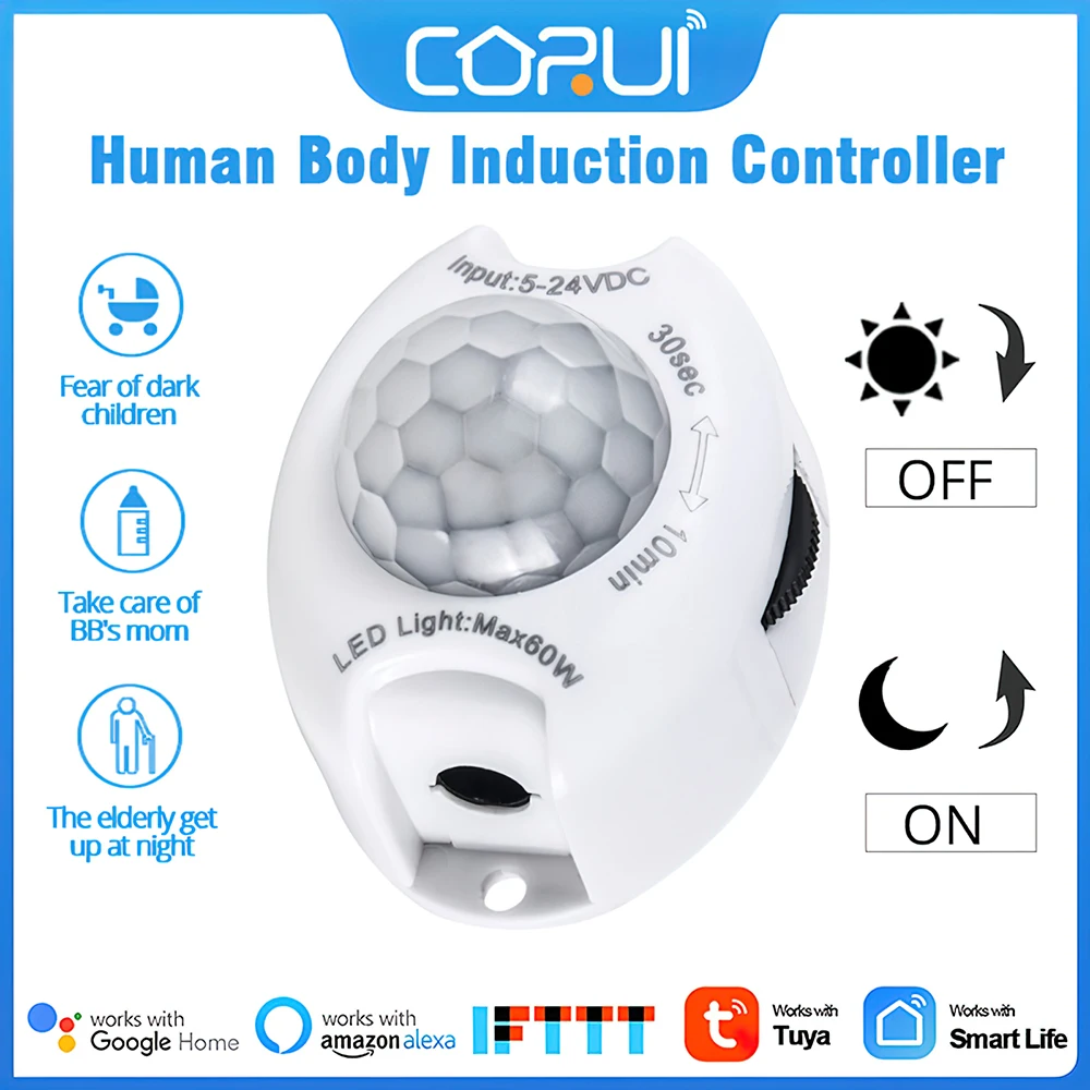 

Motion Sensor DC 5V 12V Light Switch Movement Detector Activated Timer Automatic PIR Motion Sensor LED Strip Light Sensor