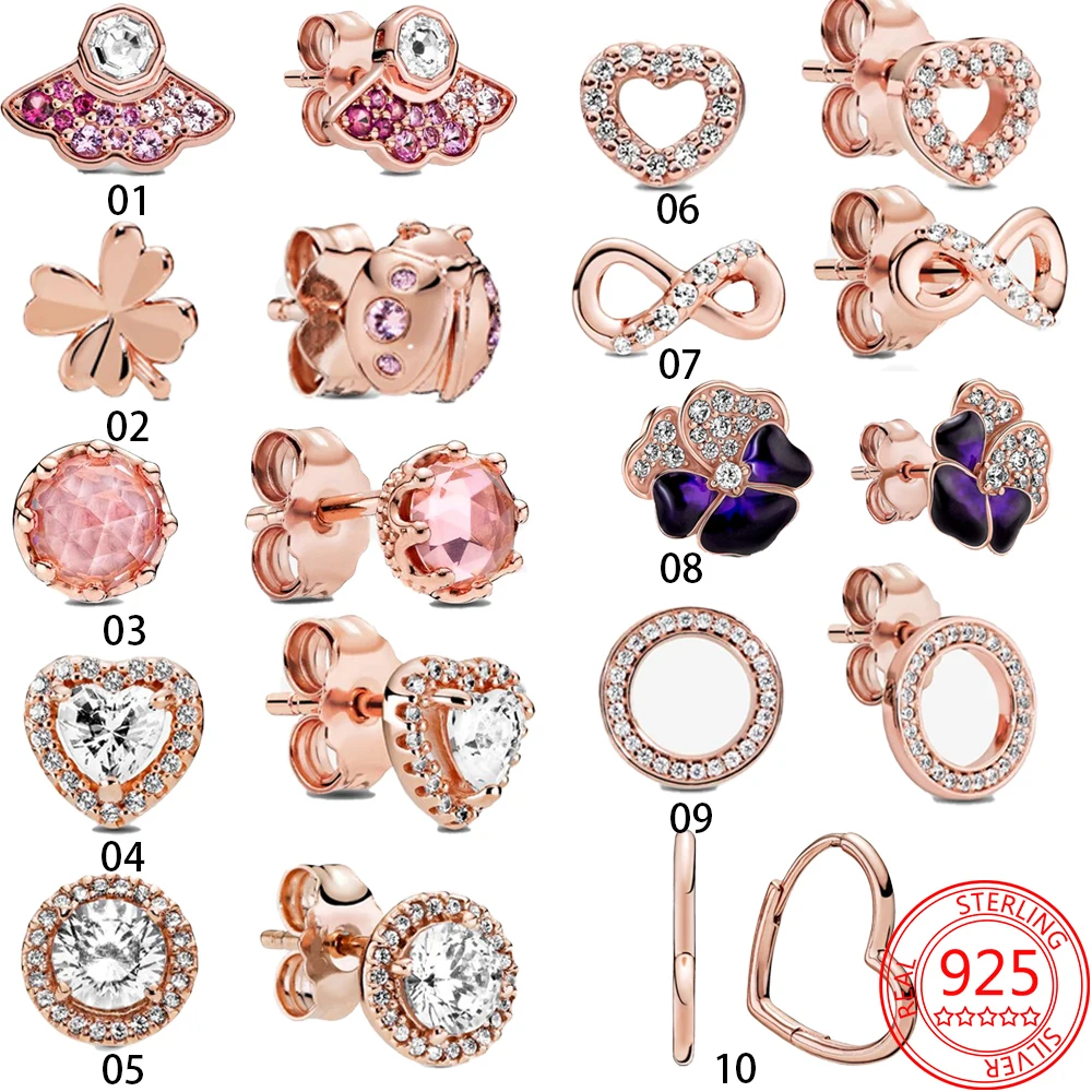 Женские серьги-кольца из серебра 925 пробы с коровкой | Украшения и аксессуары