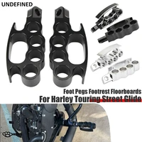 universal motorcycle foot pegs flying footrest floorboards for harley touring street glide sportster dyna fatboy softail v rod