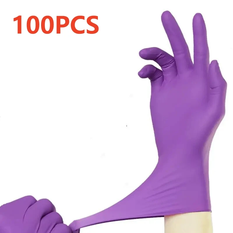 

YUMARCH Одноразовые Нитриловые Перчатки Фиолетовые 5Мил 20/100шт