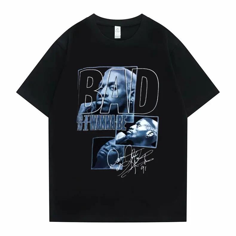 The Worm Dennis Rodman Print Tshirt Summer Boys Basketball T Shirts Male Cotton Tees Man Streetwear Men Women Hip Hop T-shirts