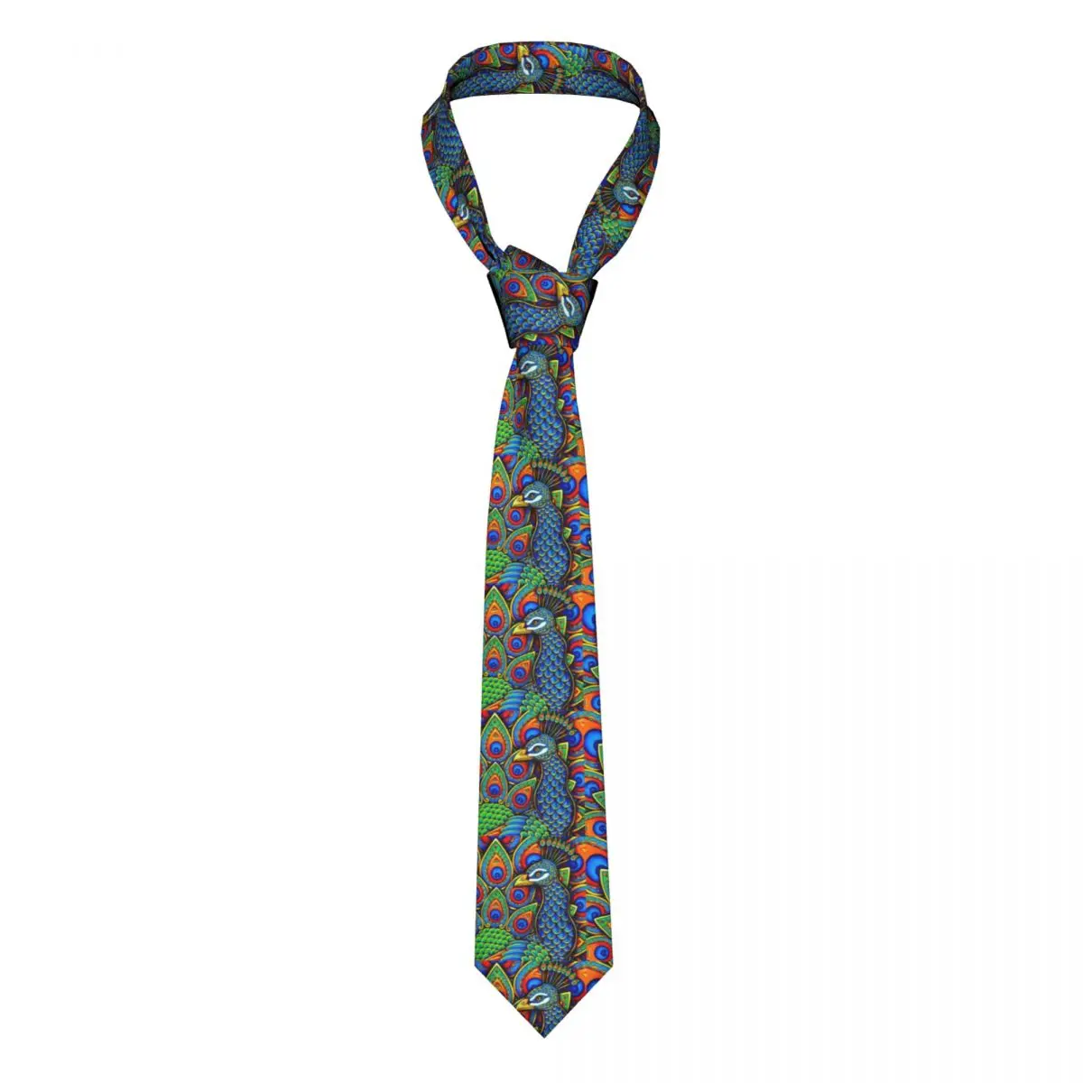 

Красочный Пейсли Павлин Радуга Птица мужской галстук женский хиппи шейные галстуки для мужчин s Аксессуары