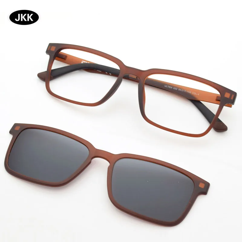 Сверхлегкая оправа для очков мужчин очки с магнитной клипсой поляризационные