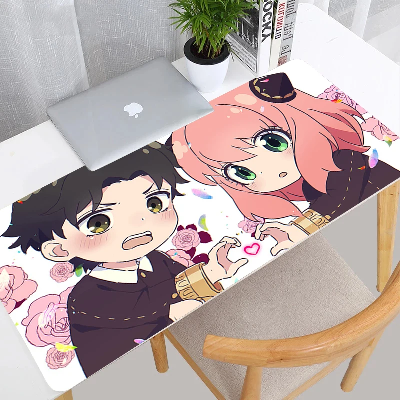 

Большой коврик для мыши Spy×Family Anya, аксессуары для игр из японского аниме, коврик для мыши для ноутбука, игровой шкаф, нескользящий Настольный коврик