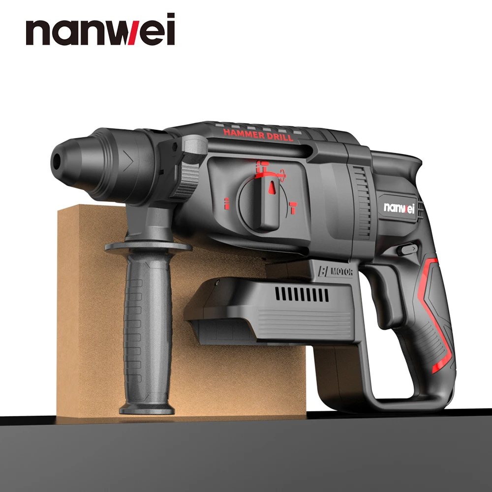 

NANWEI бесщеточный перфоратор аккумуляторный 26 мм