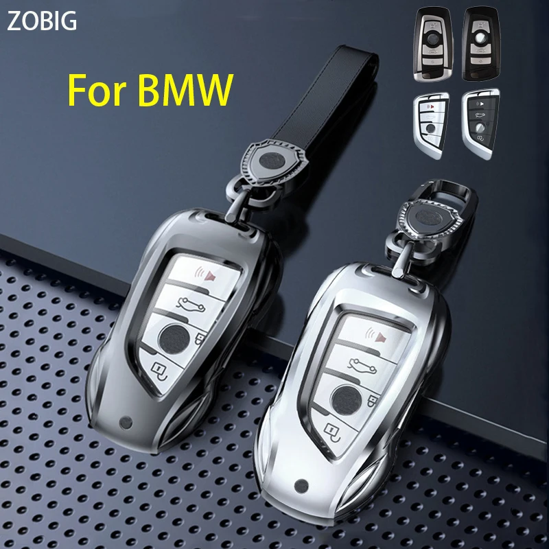 

ZOBIG Car Key Case Cover For BMW X1 X3 X4 X5 X6 F15 F16 F48 G30 G38 525 540 740 1 2 5 7 Series Original remote key shell