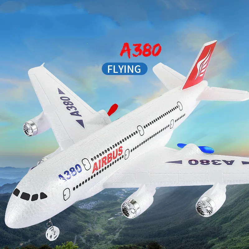 

Новинка 2022, самолет Аэробус A380, игрушечный самолет на радиоуправлении 2,4 г, самолет с неподвижным крылом, уличные игрушки, Дрон, радиоуправля...