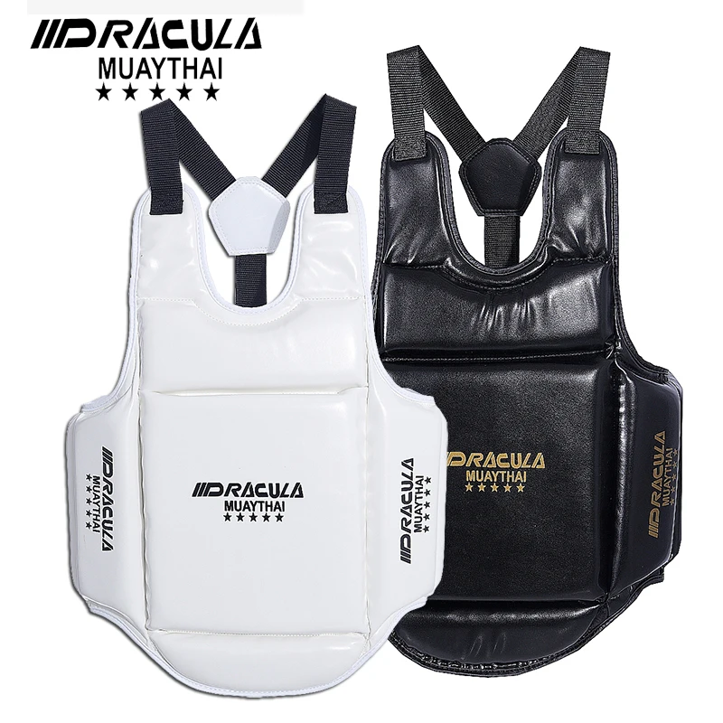 DRACULA ADULT AND CHILDREN BOXING PROECTIVE EQUIPMENT THICKENED CHEST PROTECTER FOR MUAY THAI JUDO BOXING FIGHT TRAINING