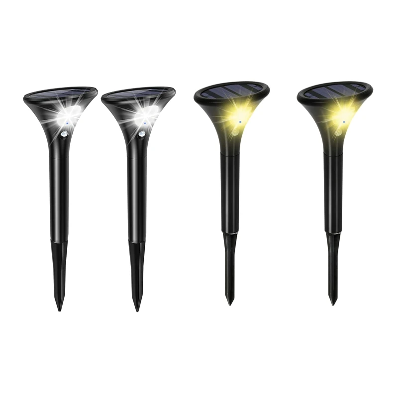 

Модный Ландшафтный Точечный светильник 2 шт., садовый датчик движения, IP65 водонепроницаемый уличный светильник для двора, внутреннего двори...