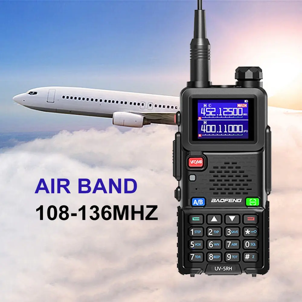 Baofeng UV-5RH четырехдиапазонная рация 136-174 220-260 МГц 400-480 беспроводное копирование