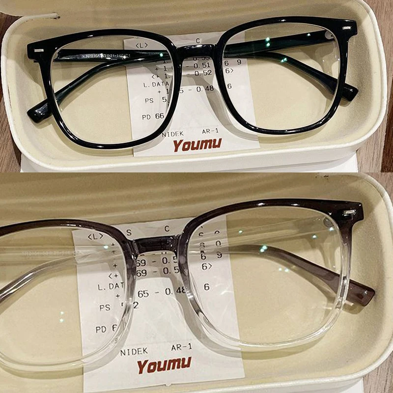 

Big Square Frame Glasses Women Transparent Anti-blue Light Round Blocking Eyewear Optical Spectacle Computer Game Eyeglasses