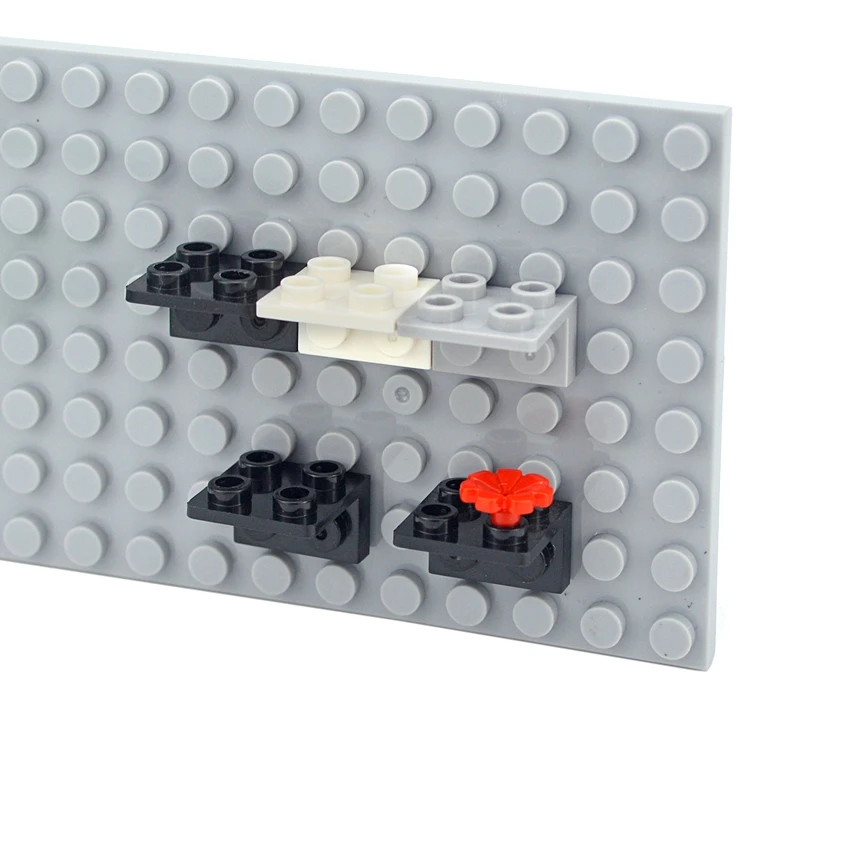 

Figures Stand Base Plate 99207 Bracket Wall 1x2 2x2 Inverted Building Blocks DIY Figure Standing Display Bracket Assemble Brick