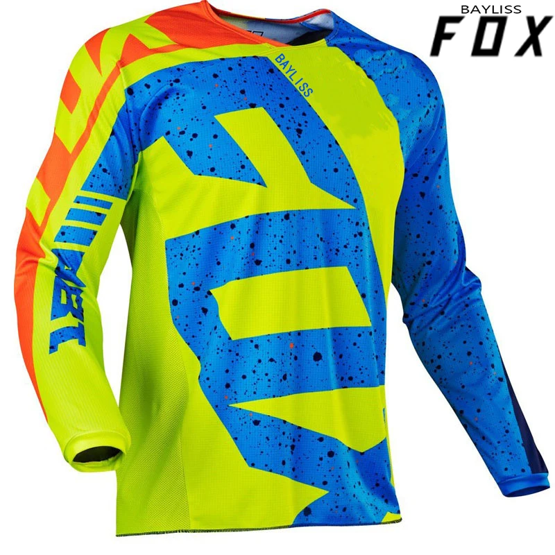 

Bayliss FOX Jersey Mx 180 Nirv Scooter ATV DH MTB Motorcycle Dirtbike Enduro Offroad Motocross Racing Men's Bike Shirt Cycling