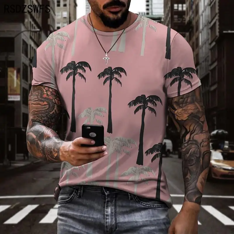 Мужская футболка из полиэстера с круглым вырезом и коротким рукавом - купить по