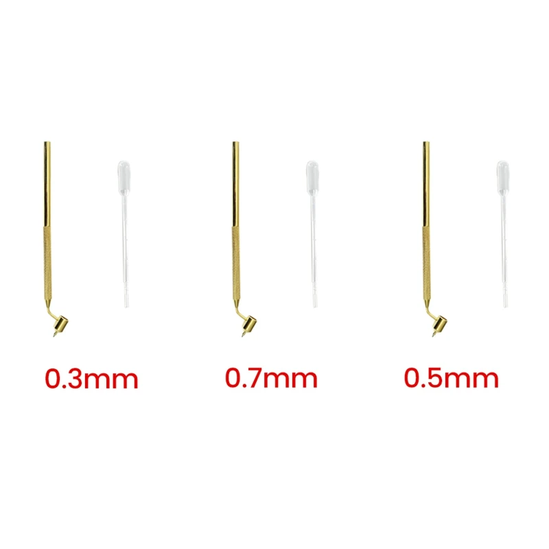 Наклонная ручка для рисования мелких линий жидкая алюминиевые наконечники