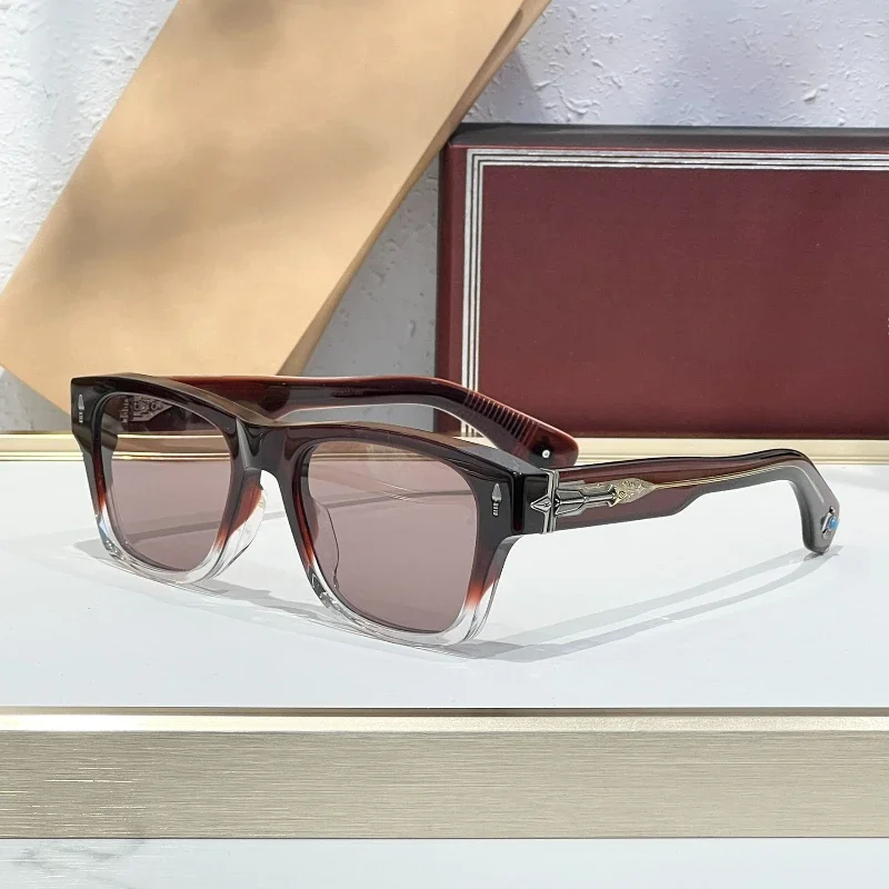 Толстые ацетатные солнцезащитные очки для мужчин и женщин высокое качество