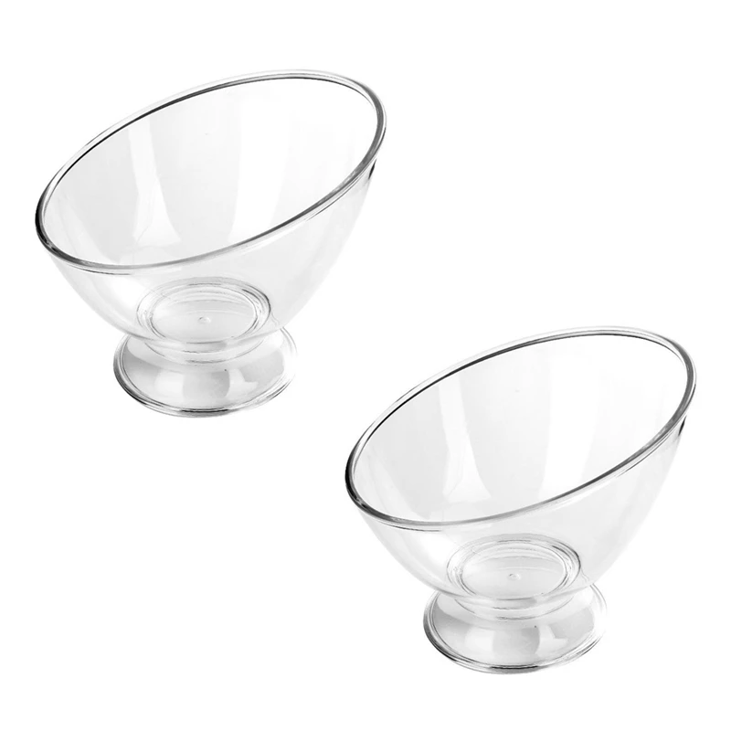 

2PCS Clear Coffee Pod Stand Plastic Coffee Capsule Container Creamer Holder Coffee Storage Salad Bowl Candy Dish