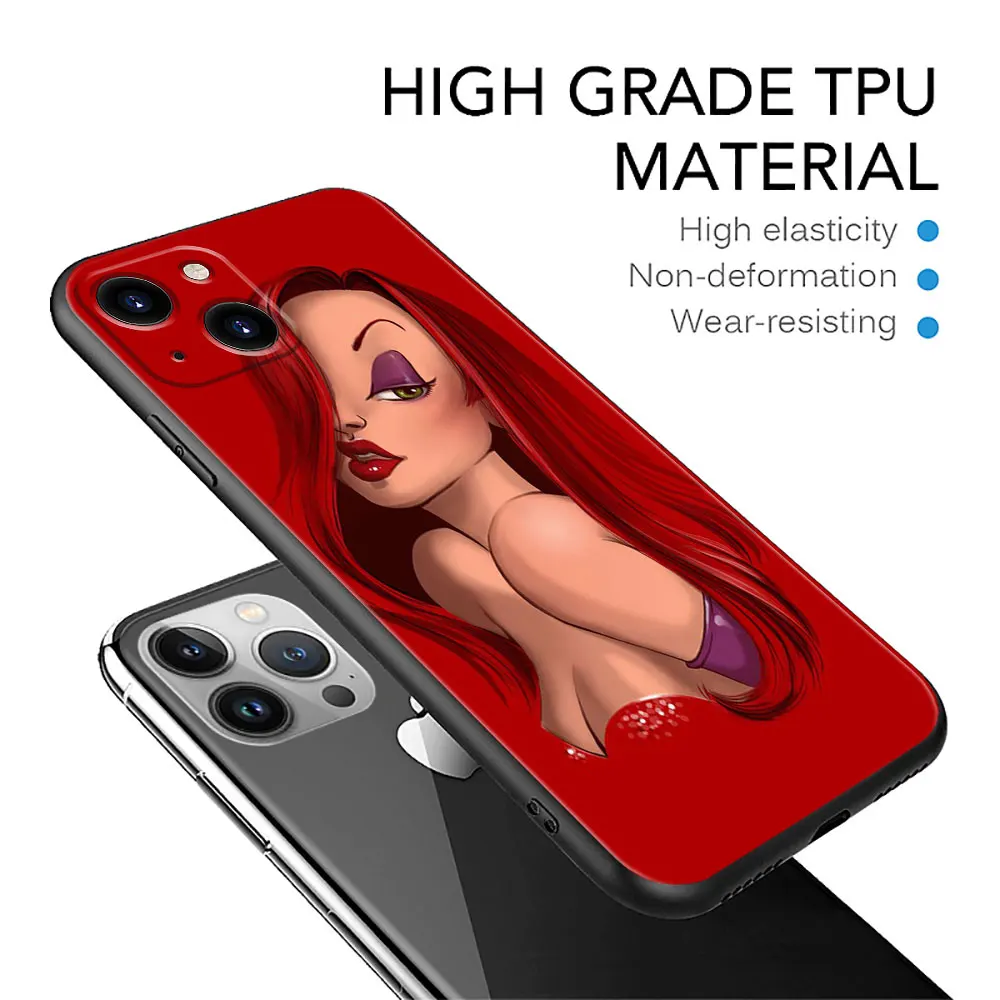 Обложки для телефона сексуальный чехол с изображением Джессики кролика iPhone 15X7 11