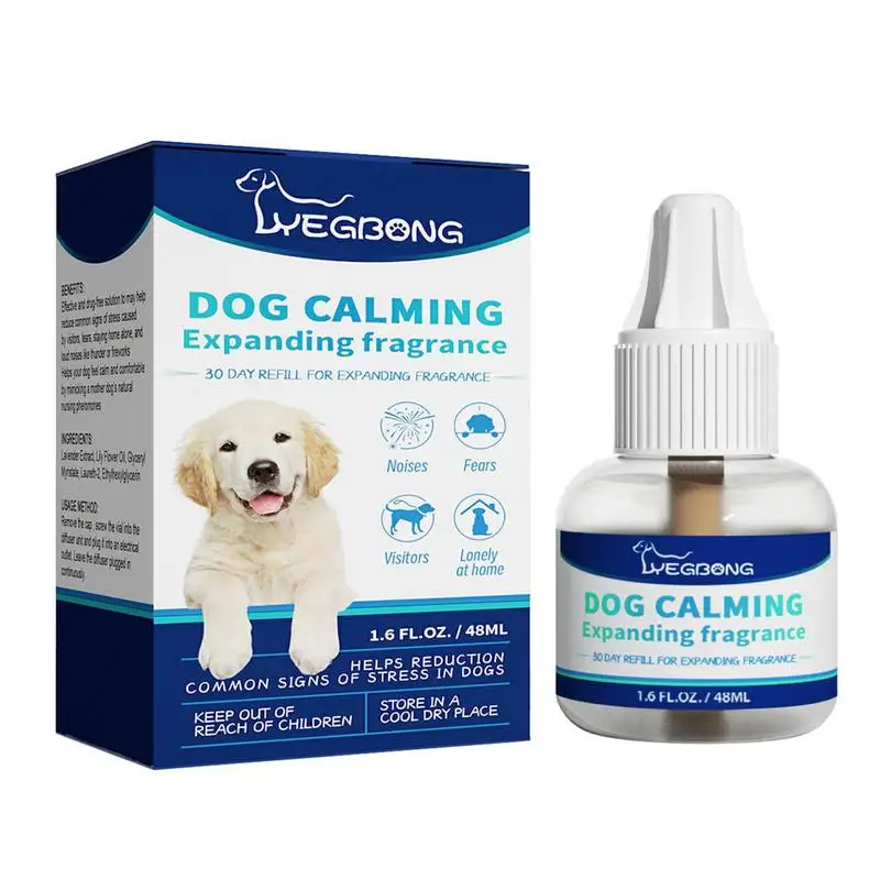 

48ML Dog Calming Liquid Effective Natural Comfortable Pheromone Dog Dropper Long Lasting Pet Accessories Fragrance for Pets