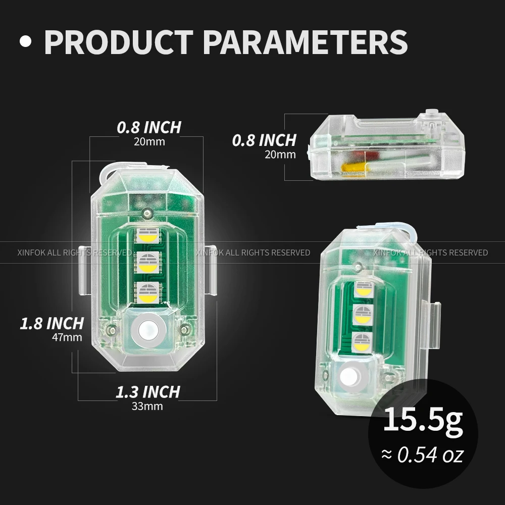 Стробоскоп для мотоцикла RGB DJI Mini 4 Mavic Air Avata светодиодная лампа аксессуары