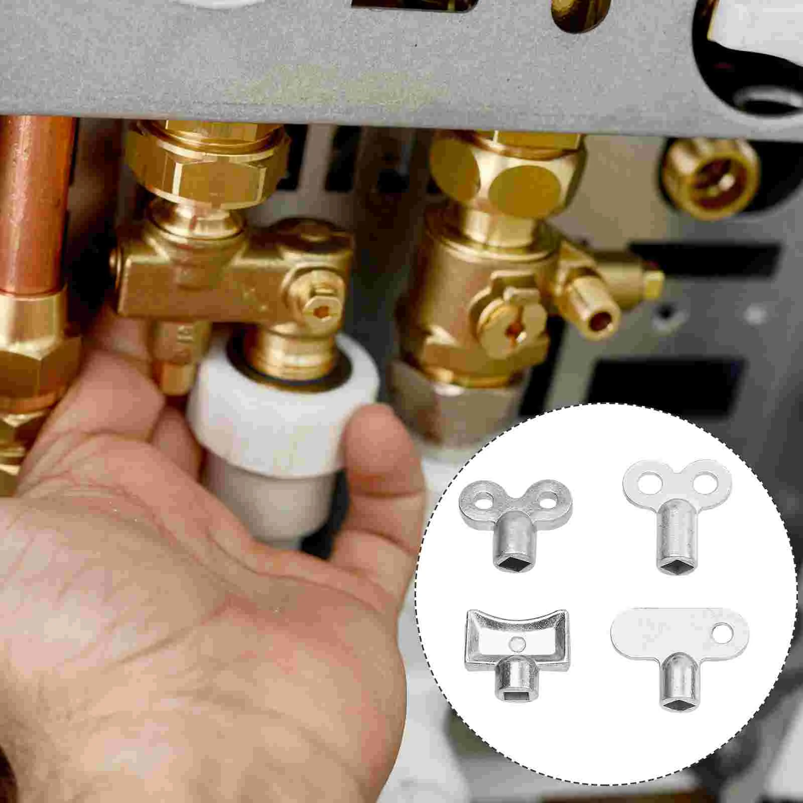 

8 Pcs Air Vent Central Heating Key Radiator Bleeding Valve Heater Plumbing Bleeder Wrench Plumbers Tool Keys