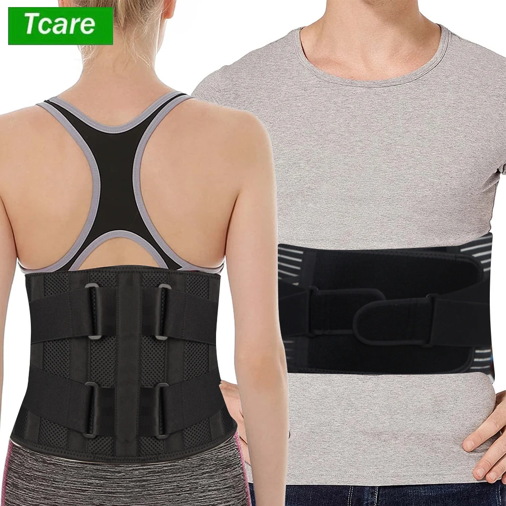 

Tcare Sports Back Support Belt for Men and Women Adjustable Safety Belt for Lifting Lower Back Support, Herniated Disc, Sciatica