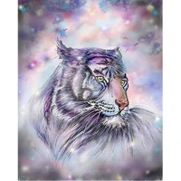 5d diamond painting purple black and white tiger full drill by number kits for adults diy diamond set arts craft a0182