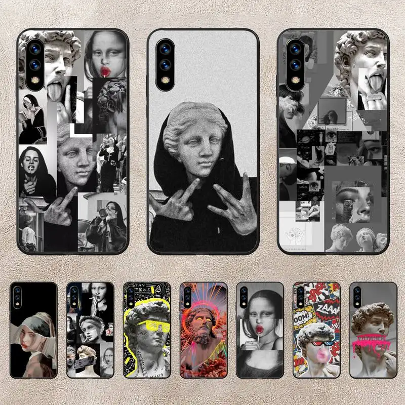 

David Mona Lisa Phone Case For Huawei G7 G8 P7 P8 P9 P10 P20 P30 Lite Mini Pro P Smart Plus Cove Fundas