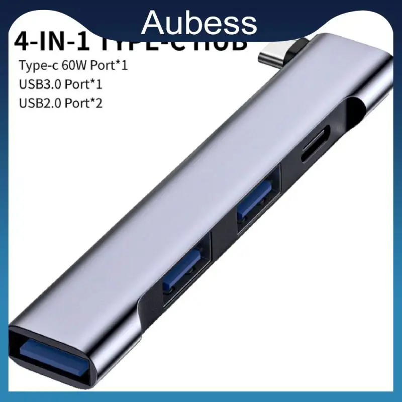 

Universal 4 In 1 Usb-c Hub Usb2.0/usb3.0 Multi-port Expansion Office Tools Pd 60w Charging Usb Hub Docking Station Mini Portable