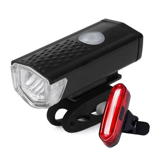 

2pcs Bike Light IPX5 Waterproof Riding Front Rear Light LED USB Rechargeable MTB Bike Headlight Cycling bike accessories