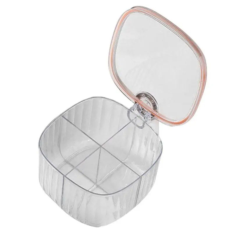 

4 In 1 Spice Container Condiment Jars With Lids And Spoons Transparent Condiment Canisters Seasoning Jars With Spoon Lid.