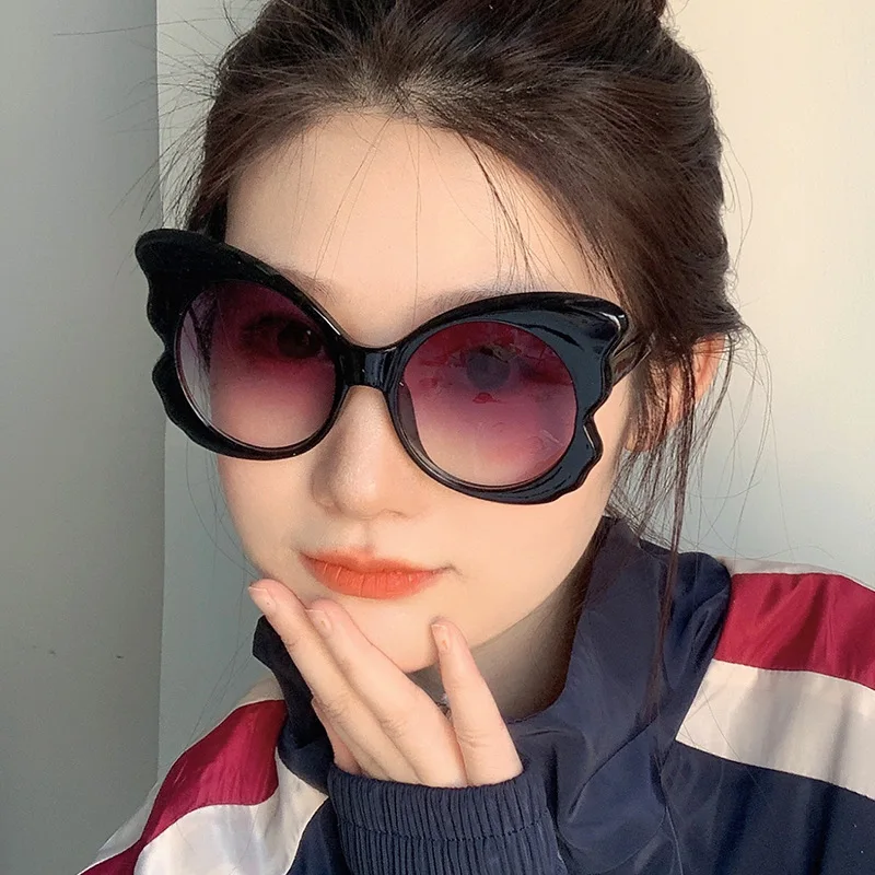 

Fashion Personality Butterfly Shaped Big Frame Sunglasses For Women Trend Classic Ladies Female Driving Glasses Free Shipping
