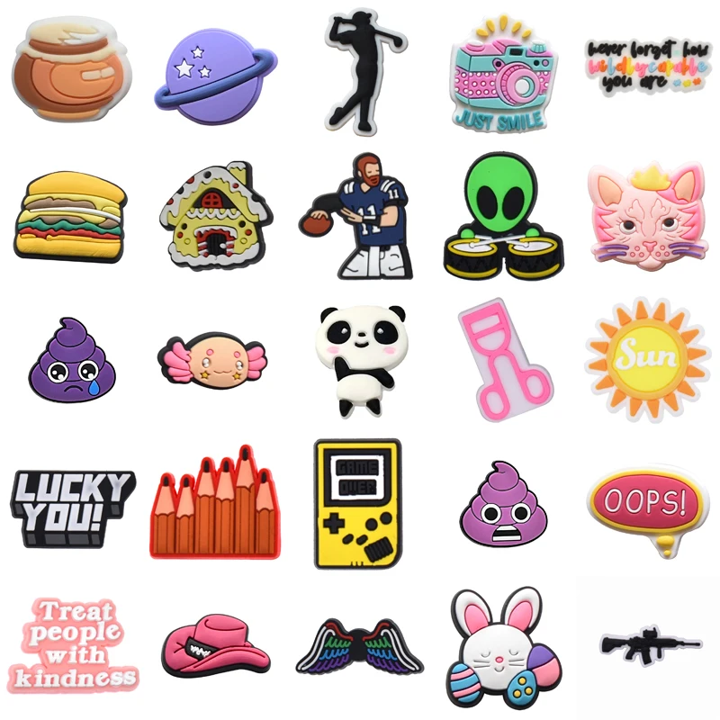 

Para Pins Gifts Girl Men Shoes Accessories Decorations for Crocs Packs Shoe Charms Women Charm Boy Kids Wholesale Bulk Set Jeans