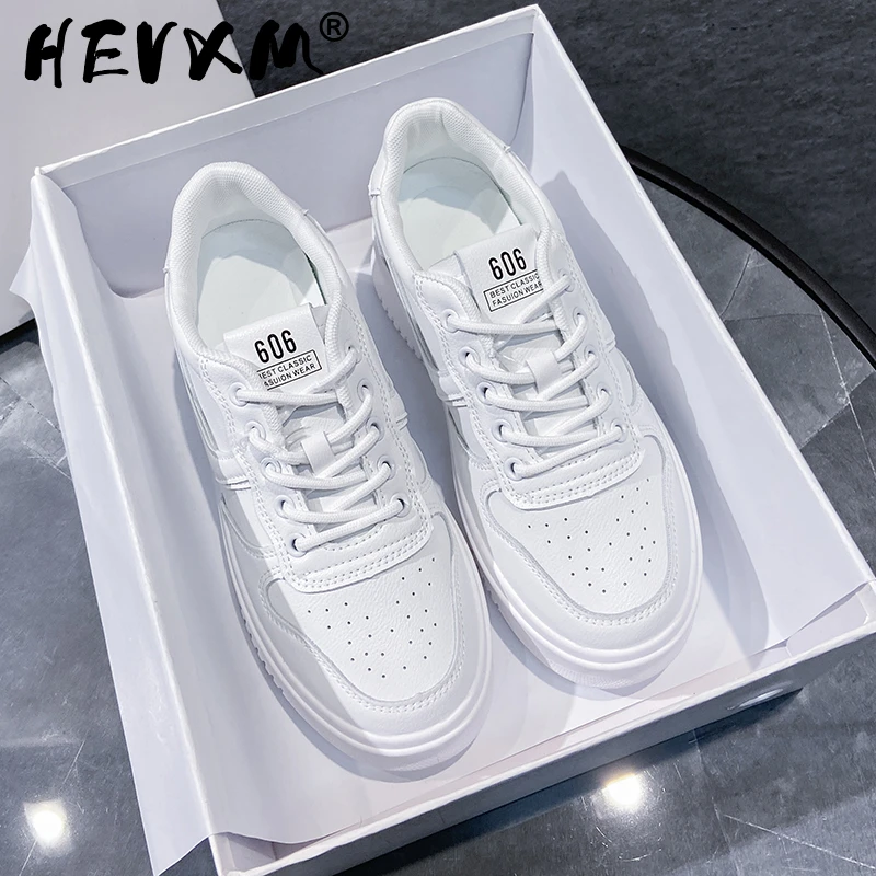2023 New White Sneakers Women Fashion Comfortable Platform Vulcanize Shoes Lace Up Flats Casual Ladies Footwear Summer Basket